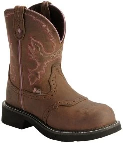 Justin Gypsy Women's Wanette 8" EH Work Boots - Steel Toe -Justin Sale Shop 045N66 BR P1