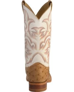 Justin Men's AQHA Full Quill Ostrich Western Boots - Broad Square Toe -Justin Sale Shop 066710 22 BK