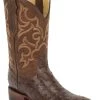 Justin Men's Truman Full Quill Ostrich Western Boots - Broad Square Toe -Justin Sale Shop 066A48 35 P1