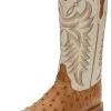 Justin Boots Men's Justin Pascoe Full Quill Ostrich 13in. Antique Saddle Maddog Cowboy Boots -Justin Sale Shop 118500 default l