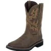 Justin Boot Company Men's Rugged Tan Cowhide Steel Toe Work Boots -Justin Sale Shop 11867 default l