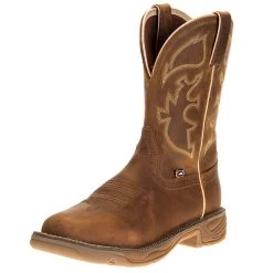Justin Boot Company Men's Stampede Rush Rust 11in. Rust Maldova Top Soft Toe Work Boot