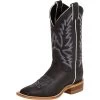 Justin Boots Women's Justin Bent Rail Black Burnished Calf Cowgirl Boots