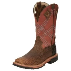 Justin Boots Men's Stampede Hybred Dalhart Brown Waterproof Soft Toe Work Boot