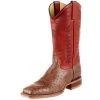 Justin Boots Men`s Vintage Mink Smooth Ostrich 13` Red Top Boot -Justin Sale Shop 149194 default l