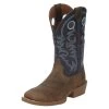 Justin Boots Men's Stampede Peanut Tan 12in Yale Blue Top Square Toe Boot -Justin Sale Shop 153706 default l