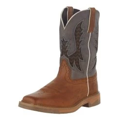 Justin Boots Men`s Stampede Bolt Redwood Water Buffalo 11in Independence Boot