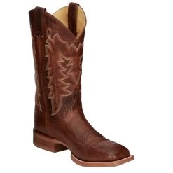 Justin Boots Men's Brown Carsen Caramel 12 Wide Square Toe Western Boot