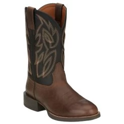 Justin Boots Men's Brown Rendon Stampede Western Round Toe Boot