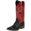 Men's Justin Bent Rail Black Wildebeest Cowboy Boots -Justin Sale Shop 19655 default l