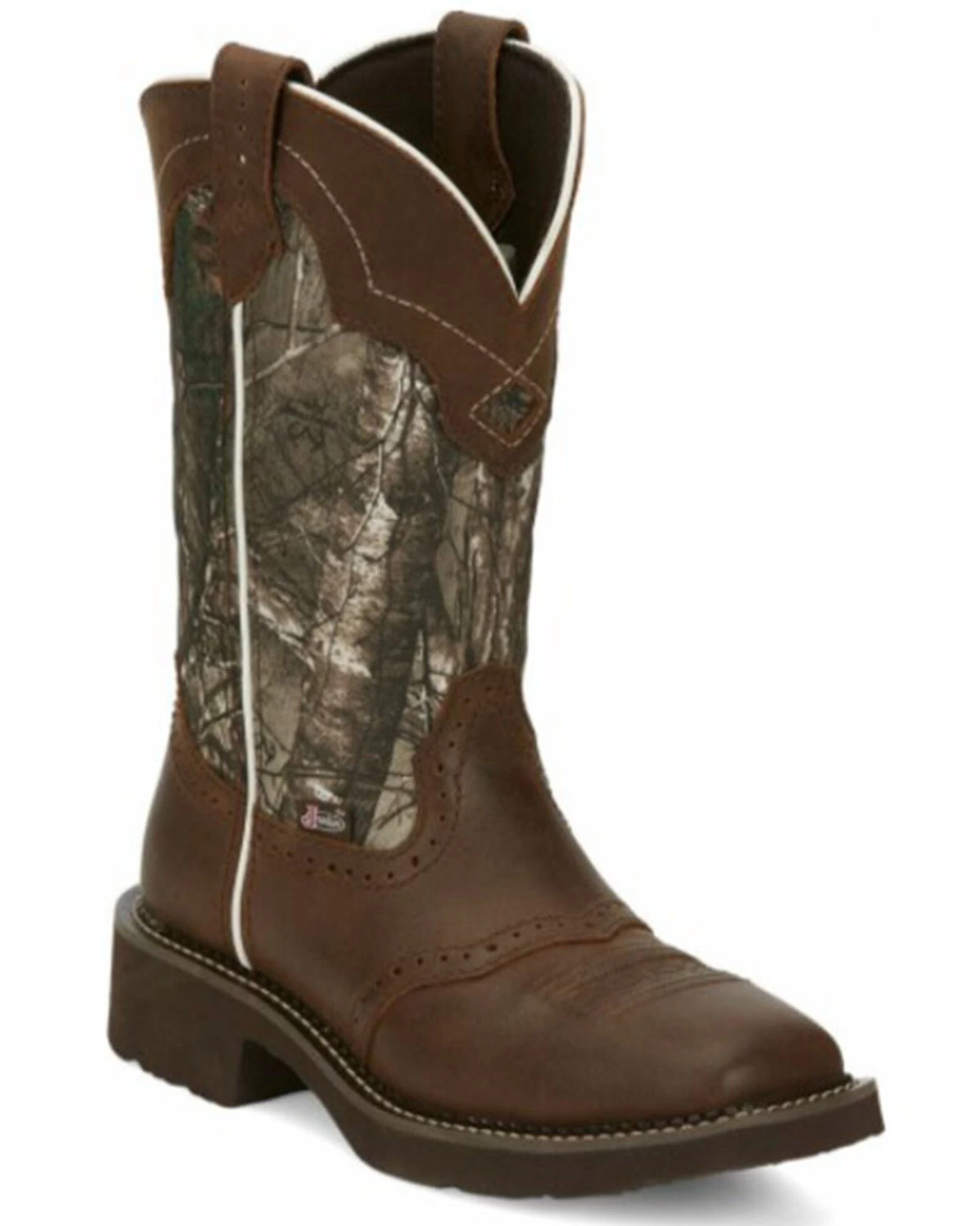 Justin Women's Raya Western Boots - Broad Square Toe 5 Justin Women's Raya Western Boots - Broad Square Toe - Image 3