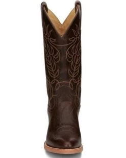 Justin Women's Rosey Espresso Western Boot - Medium Toe -Justin Sale Shop 2000359246 205 P4