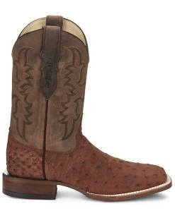 Justin Men's Full-Quill Ostrich Exotic Boot - Square Toe -Justin Sale Shop 2000385394 213 P2