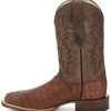 Justin Men's Full-Quill Ostrich Exotic Boot - Square Toe