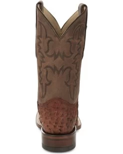 Justin Men's Full-Quill Ostrich Exotic Boot - Square Toe -Justin Sale Shop 2000385394 213 P5