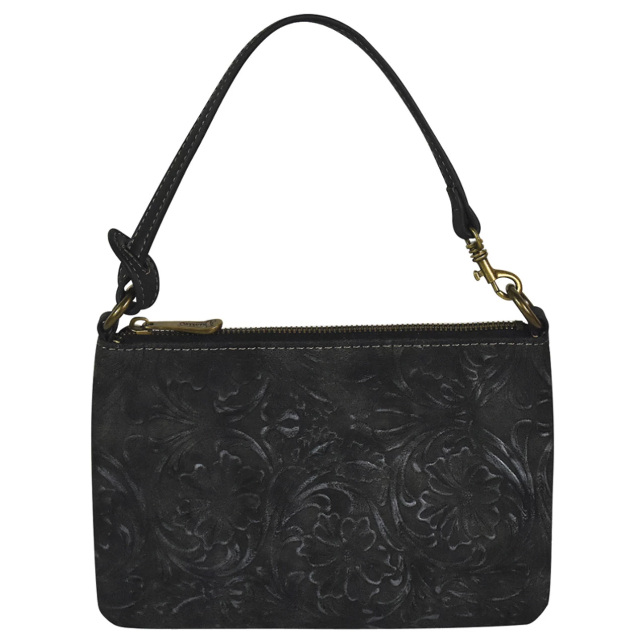 Justin Tooled Black Mini Shoulder Bag 3 Justin Tooled Black Mini Shoulder Bag