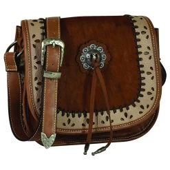 Justin Hair On With Concho Crossbody