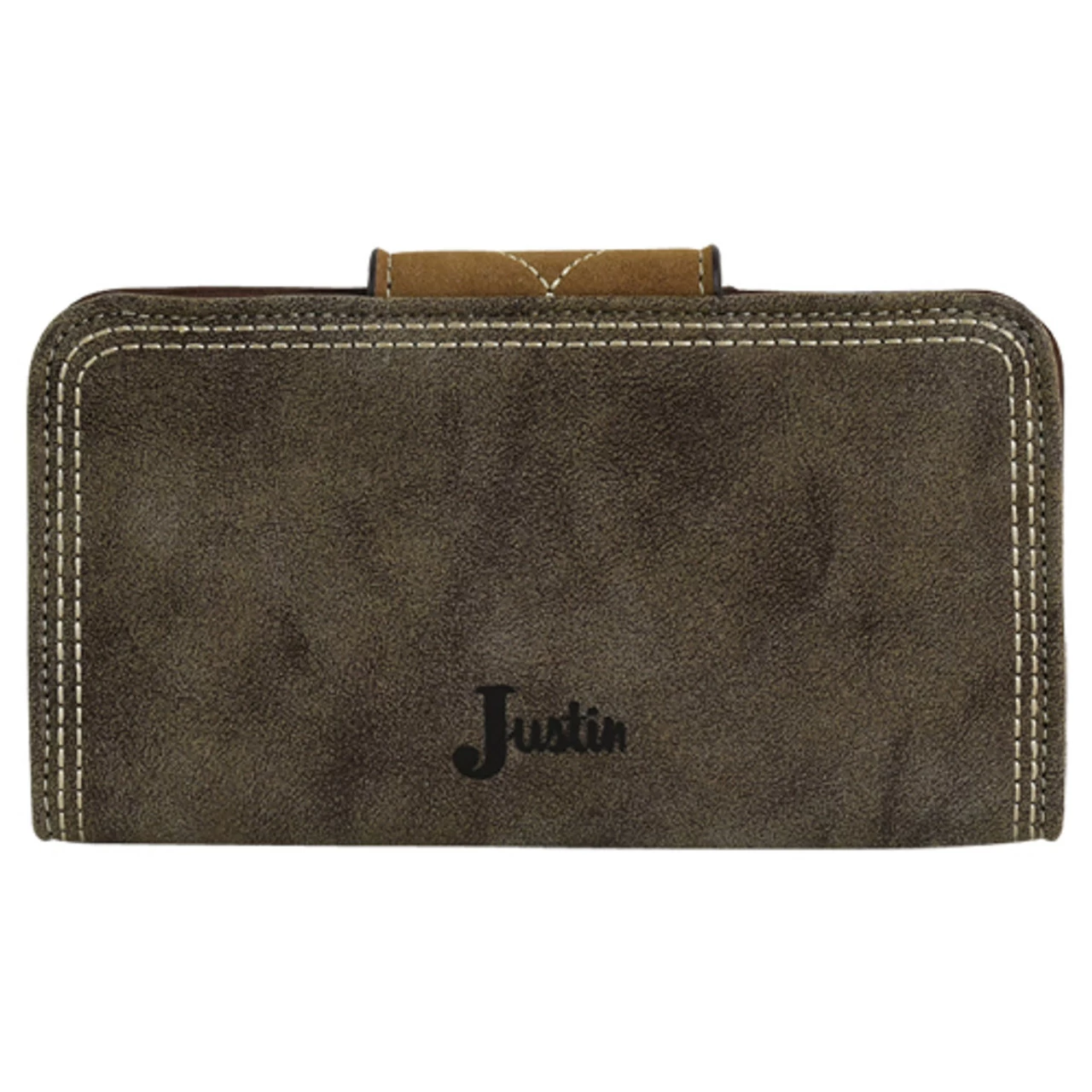 Justin Weathered Brown Wallet - 2166775W 4 Justin Weathered Brown Wallet - 2166775W - Image 2