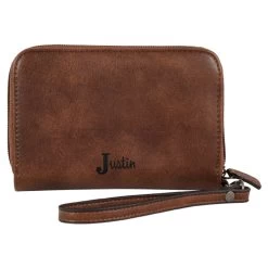 Justin Turquoise Naja Concho Brown Wallet - 2159787W -Justin Sale Shop 2409780 3 98877.1635549182