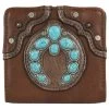 Justin Turquoise Naja Concho Brown Wallet - 2159674W -Justin Sale Shop 2409785 1 29497.1673540760