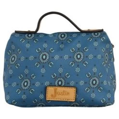 Justin Turquoise Squash Blossom Cosmetic Bag