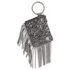 Justin Western Womens Bangle Wristlet W/Silver Fringe
