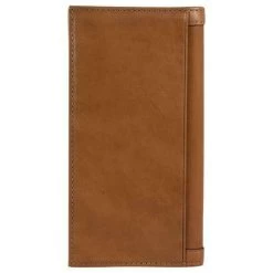 Justin Mens Western Rodeo Wallet Leather Rawhide Weave Concho Brown