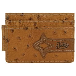 Justin Genuine Leather Card Bifold Wallet/Money Clip