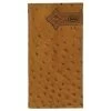 Justin Mens Western Rodeo Wallet Leather Emboss Ostrich- Brown Logo