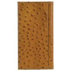 Justin Mens Western Rodeo Wallet Leather Emboss Ostrich- Brown Logo -Justin Sale Shop 2410040 03 07104.1632856150