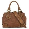 Justin Weathered Brown With Tan Trim Satchel -Justin Sale Shop 2492975 1 38771.1673543559