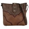 Justin Tonal Tan With Muted Red Trim Crossbody Bag -Justin Sale Shop 2492995 1 16207.1673543557
