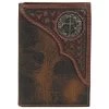 Justin Mens Tooled Yoke With Concho Trifold Wallet 2 Justin Mens Tooled Yoke With Concho Trifold Wallet -Justin Sale Shop 2761870 1 57643.1675207586