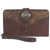 Justin Women's Slim Wallet W/Wristlet Tooled Pattern W/Custom Concho 1 Justin Women's Slim Wallet W/Wristlet Tooled Pattern W/Custom Concho -Justin Sale Shop 2762015 1 73195.1675207590