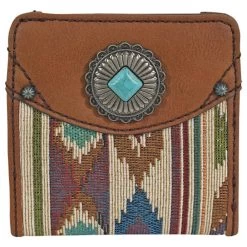 Justin Women's Jacquard Midi Bi-Fold Wallet With Concho
