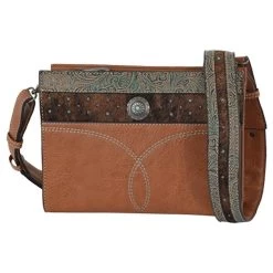 Justin Ladies Crossbody Embossed With Hair On