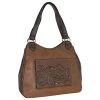 Justin Ladies Tote Brown With Tooled Front Pocket -Justin Sale Shop 2818265 1 66471.1697129895