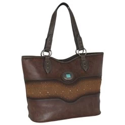 Justin Ladies Tote Tonal With Studs And Concho