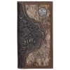 Justin Mens Hair On W/tooled Yoke Rodeo Wallet -Justin Sale Shop 2818315 1 39266.1697129896