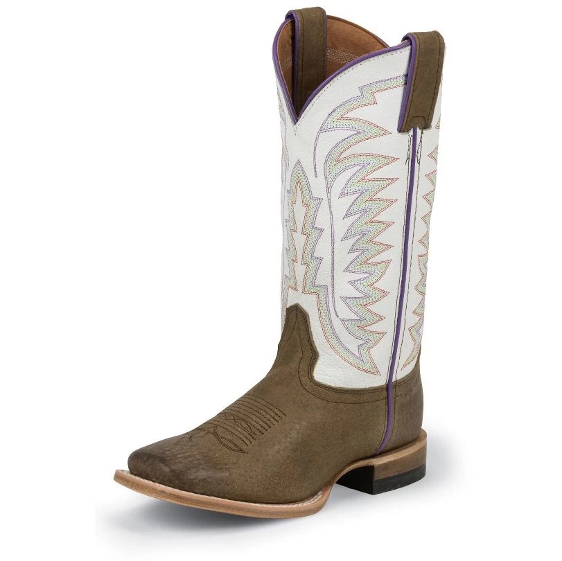 Justin Boots Justin Kids Brown Tack Bent Rail Boots 345JR 4 Justin Boots Justin Kids Brown Tack Bent Rail Boots 345JR - Image 2