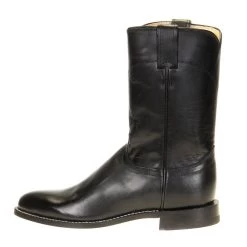 Justin Boots Men's Classic Black Kipskin Roper Cowboy Boots 9 Justin Boots Men's Classic Black Kipskin Roper Cowboy Boots -Justin Sale Shop 3133 2