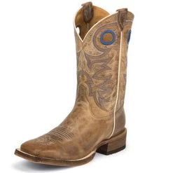 Justin Boots Men's 11-Inch Bent Rail Riding Boot BR744 Beige