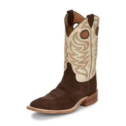 Justin Boots Justin Men's Clinton Chocolate Rough Out Boots