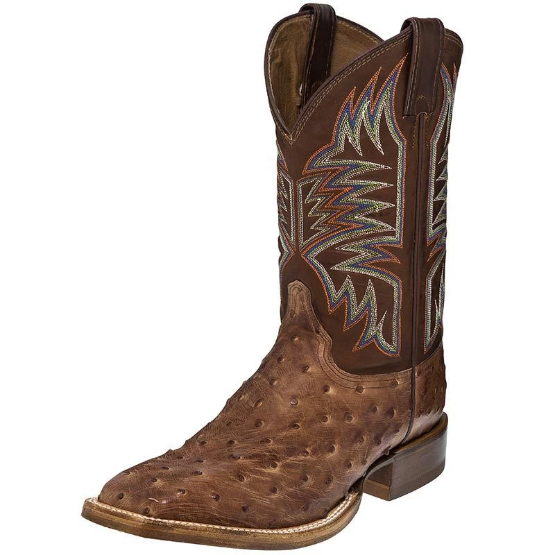 Justin Boots Vintage Dark Brown FQ Ostrich-11in Brown 3 Justin Boots Vintage Dark Brown FQ Ostrich-11in Brown