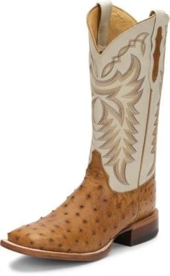JUSTIN PASCOE ANTIQUE SADDLE MADDOG FQ OSTRICH BOOT 8094