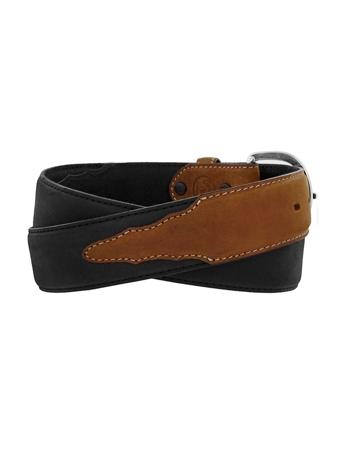 Justin 53700 Mens Classic Western Belt Black Brown 4 Justin 53700 Mens Classic Western Belt Black Brown - Image 2