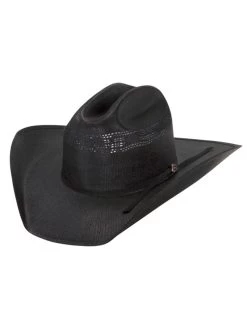 Justin JS1056CTTR-BK Mens Cutter Straw Hat Black