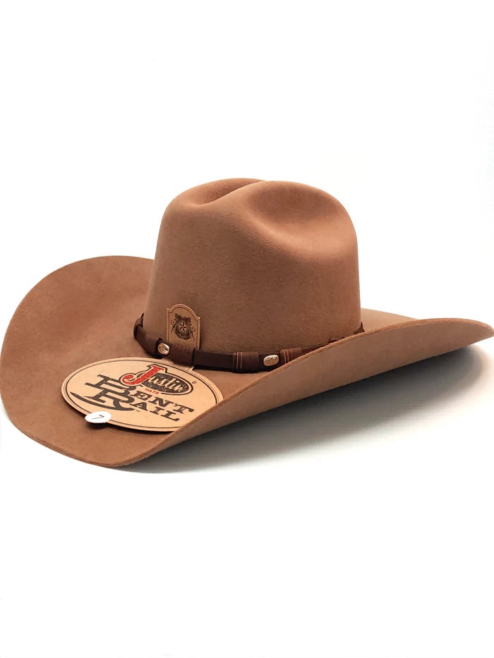 Justin JF0657TOWN 6x Townes Western Felt Hat Fawn 3 Justin JF0657TOWN 6x Townes Western Felt Hat Fawn