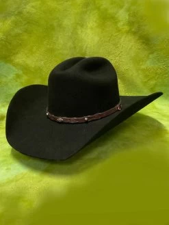 Justin JF0242LNST 2X Lone Star Premium Wool Hat Black