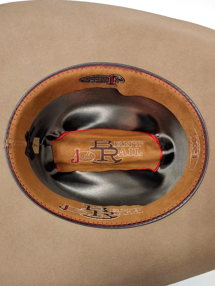 Justin JF0657TOWN 6x Townes Western Felt Hat Fawn 5 Justin JF0657TOWN 6x Townes Western Felt Hat Fawn - Image 3